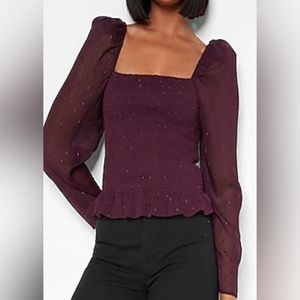 Express Wine Blouse